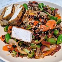 Forbidden rice at Flower Child - The Domain in Austin