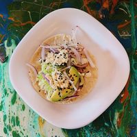 Tofu taco. Super delicious and light if you're not hungry enough for a bigger plate. at La Flaca - Americana in Guadalajara