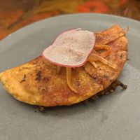 Taco de barbacoa de berenjena  at La Flaca - Americana in Guadalajara