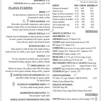 Menú actualizado   at La Flaca - Americana in Guadalajara