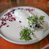 Chile en nogada. Seasonal dish at La Flaca - Americana in Guadalajara