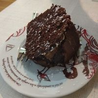 Pastel de chocolate at Alis Caldes in Caldes De Montbui