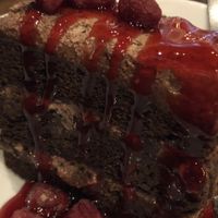 Vegan chocolate raspberry cake  at Nacho Daddy - Summerlin in Las Vegas