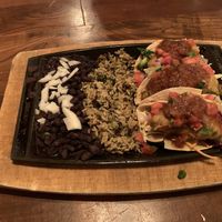 Avocado tacos with black beans a wild rice  at Nacho Daddy - Summerlin in Las Vegas