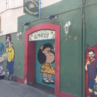 Messi at El Viejo Almacen in Barcelona