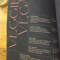 veg Menu  at Weber in Stuttgart
