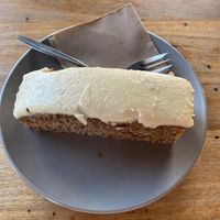 Vegan carrot cake at Onda Food House in Aireys Inlet