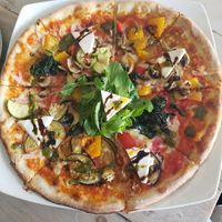 Vegan Pizza at Veggitalia in Puerto Vallarta