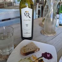 Malbec and free bread at Veggitalia in Puerto Vallarta