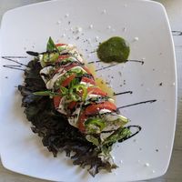 Caprese salad 5/5 homemade vegan cheese at Veggitalia in Puerto Vallarta