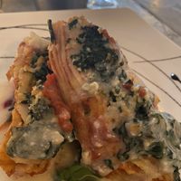 Amazing homemade manicotti   at Veggitalia in Puerto Vallarta