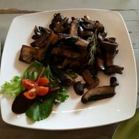 Portobello appetizer at Veggitalia in Puerto Vallarta