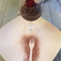 Vegan chocolate mousse at Veggitalia in Puerto Vallarta