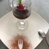vegan chocolate pudding at Veggitalia in Puerto Vallarta