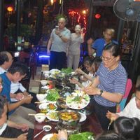 NGU HA SOLE DESTINATION GROUP at Ngu Ha Garden Vegetarian Restaurant in Hue