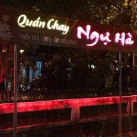 Restaurant name  at Ngu Ha Garden Vegetarian Restaurant in Hue