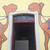 Front door  at Dromedário in Sagres