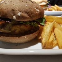 Quinoa Burger at Dromedário in Sagres