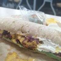 Sandwich crispy at Saviti in Bogota