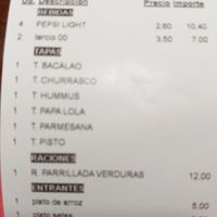 Ticket at Lalola in Almeria