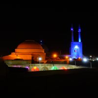view from the rooftop at Marco Polo Restaurant in Yazd