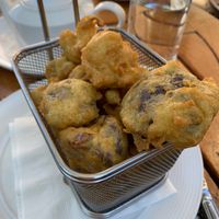 Cauliflower pakoras  at The Terrace Restaurant in Pasadena