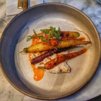 Grilled Spiced Carrots at Plants by Deliciously Ella in London
