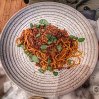 Chestnut, Walnut and Red Wine Ragu at Plants by Deliciously Ella in London
