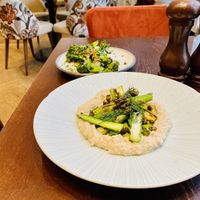 Asparagus & charred broccoli  at Plants by Deliciously Ella in London