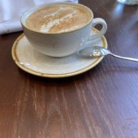 Oatmilk Turmeric latte  at Plants by Deliciously Ella in London