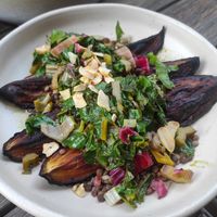 Eggplant at Plants by Deliciously Ella in London