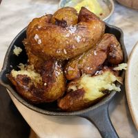 smashed roast potatoes smokey aioli  at Plants by Deliciously Ella in London