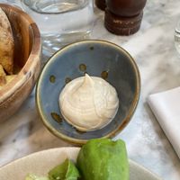 Smokey aioli comes with roast potatoes  at Plants by Deliciously Ella in London