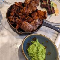 Smashed potatoes at Plants by Deliciously Ella in London