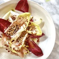 First course! I asked for no sauce as it contained sugar. Still good, but very few pear slices which was slightly disappointing. Also a few too many nuts for my taste ☺️  at Plants by Deliciously Ella in London