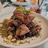 Tempura aubergine at Plants by Deliciously Ella in London