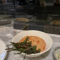 Okra fries - peanut sauce, sashimi salt ☀️😋   at Plants by Deliciously Ella in London