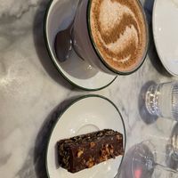 Brownie and chai   at Plants by Deliciously Ella in London