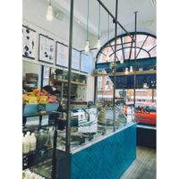 Very pretty cafe at Plants by Deliciously Ella in London