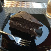 That cake was bomb at La Tecia Vegana in Venice