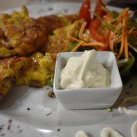 Omlette at La Tecia Vegana in Venice