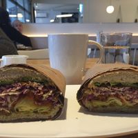 Artichoke sandwhich: The best sandwhich ever! at The Arbor in Vancouver