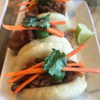 Jackfruit steam buns at The Arbor in Vancouver