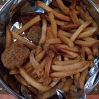 Nuggets and fries box at Kal'ish in Chicago