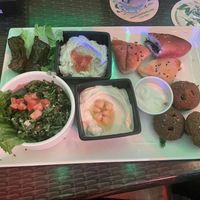 Vegan plate at Beirut SXM  in Simpson Bay