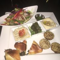 Vegan falafel plate at Beirut SXM  in Simpson Bay