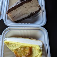 Salted caramel peanut butter cheezecake, Limoncello cheezecake at The Lemon Tree in St Catharines