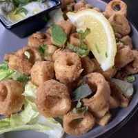 Fried veggie calamari   at The Lemon Tree in St Catharines