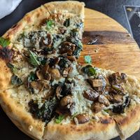 Mushroom pizza at The Lemon Tree in St Catharines