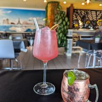 Tropical Breeze and Mango Mule (Mocktails) at The Lemon Tree in St Catharines
